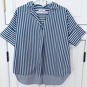 Madewell Blue/White Striped Shirt